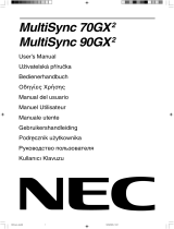 NEC MultiSync® 70GX² Le manuel du propriétaire