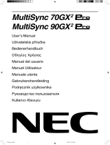 NEC MultiSync® 90GX²Pro Le manuel du propriétaire