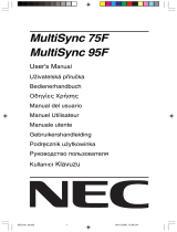 NEC MultiSync® 75F Manuel utilisateur