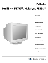 NEC MultiSync® FE991SB Le manuel du propriétaire