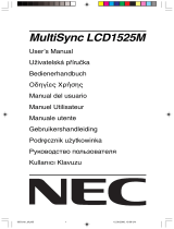NEC MultiSync® LCD1525MBK Le manuel du propriétaire