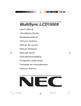 NEC MultiSync® LCD1550X Le manuel du propriétaire