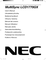 NEC MultiSync LCD1770GX Le manuel du propriétaire