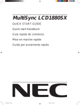 NEC LCD1880SX - MultiSync - 18.1" LCD Monitor Le manuel du propriétaire