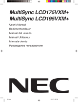 NEC MultiSync® LCD195VXM  Le manuel du propriétaire