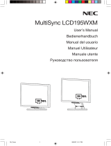 NEC MultiSync® LCD195WXM Le manuel du propriétaire