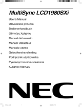 NEC SpectraView® 1980 Le manuel du propriétaire