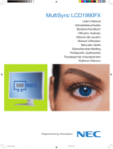 NEC MultiSync® LCD1990FX Le manuel du propriétaire