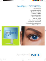 NEC MultiSync® LCD1990FXp Le manuel du propriétaire