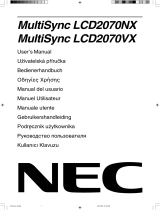 NEC MultiSync® LCD2070NX Le manuel du propriétaire