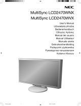 NEC MultiSync® LCD2470WVX Le manuel du propriétaire