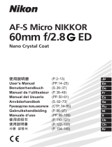Nikon AF-S Micro NIKKOR 60mm f/2.8G ED Manuel utilisateur