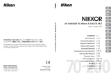 Nikon AF-S VR II 70-200MM F/2.8G ED Manuel utilisateur