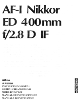Nikon AF-I NIKKOR ED 400MM F / 2.8D IF Manuel utilisateur