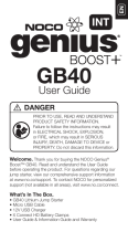 NOCO Boost+ GB40 Manuel utilisateur
