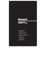 Numark CDN77 USB Le manuel du propriétaire