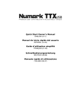 Numark TTXUSB turntable Le manuel du propriétaire