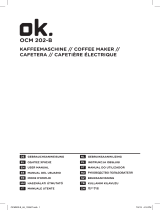 OK OCM 202 Kaffeemaschine Manuel utilisateur