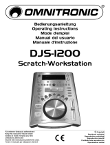 Omnitronic DJS-1200 Scratch workstation Mode d'emploi