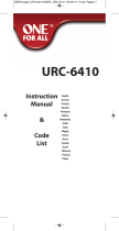 One For All URC 6410 Manuel utilisateur