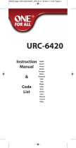 One For All URC 6420 (2 EN 1) Le manuel du propriétaire