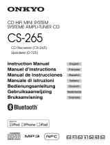 ONKYO CS-265 B Le manuel du propriétaire
