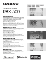 ONKYO RBX-500 Manuel utilisateur
