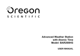 Oregon Scientific BAR208HG Manuel utilisateur