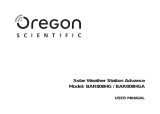 Oregon Scientific BAR808HG / BAR808HGA Manuel utilisateur