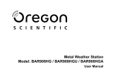 Oregon Scientific BAR908HG Manuel utilisateur