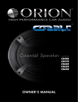 Orion Car Audio Cobalt CO570 Manuel utilisateur