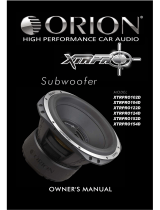 Orion XTRPro Subwoofers  Le manuel du propriétaire