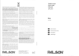 Palson 30505 Le manuel du propriétaire
