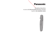 Panasonic ER-GD60-S803 Le manuel du propriétaire