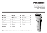 Panasonic PRO-CURVE SHAVER ESRW30 Le manuel du propriétaire