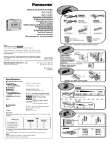 Panasonic RQ-SX52 Le manuel du propriétaire