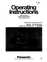 Panasonic RX-FT500 Le manuel du propriétaire