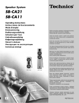 Technics SBCA11 Le manuel du propriétaire