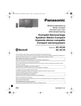 Panasonic SCHC29EG Le manuel du propriétaire