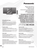 Panasonic SC-HC20 Le manuel du propriétaire
