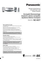 Panasonic SC-HC7 Le manuel du propriétaire