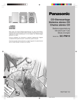 Panasonic SC-PM19 Le manuel du propriétaire