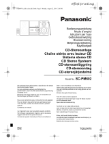 Panasonic SCPM602EG Le manuel du propriétaire