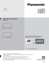 Panasonic TX58EXW734 Guide de démarrage rapide