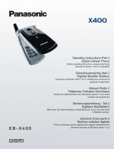 Panasonic X400 Manuel utilisateur