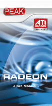 PEAK Radeon HD4850 1GB Manuel utilisateur