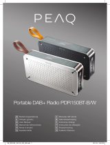 PEAQ PDR150BT - Portable DAB plus Radio Le manuel du propriétaire