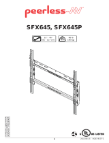 Peerless SFX645P Manuel utilisateur