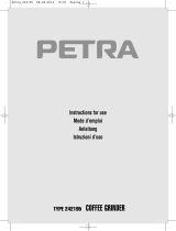 Petra Coffee Grinder Le manuel du propriétaire