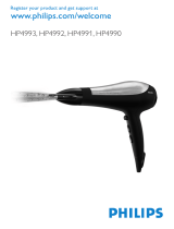 Philips Hairdyer HP4990 Manuel utilisateur
